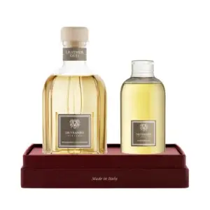 Dr. Vranjes Firenze - Geschenkset: Leather Oud Raumduft 250 ml & 150 ml Nachfüller